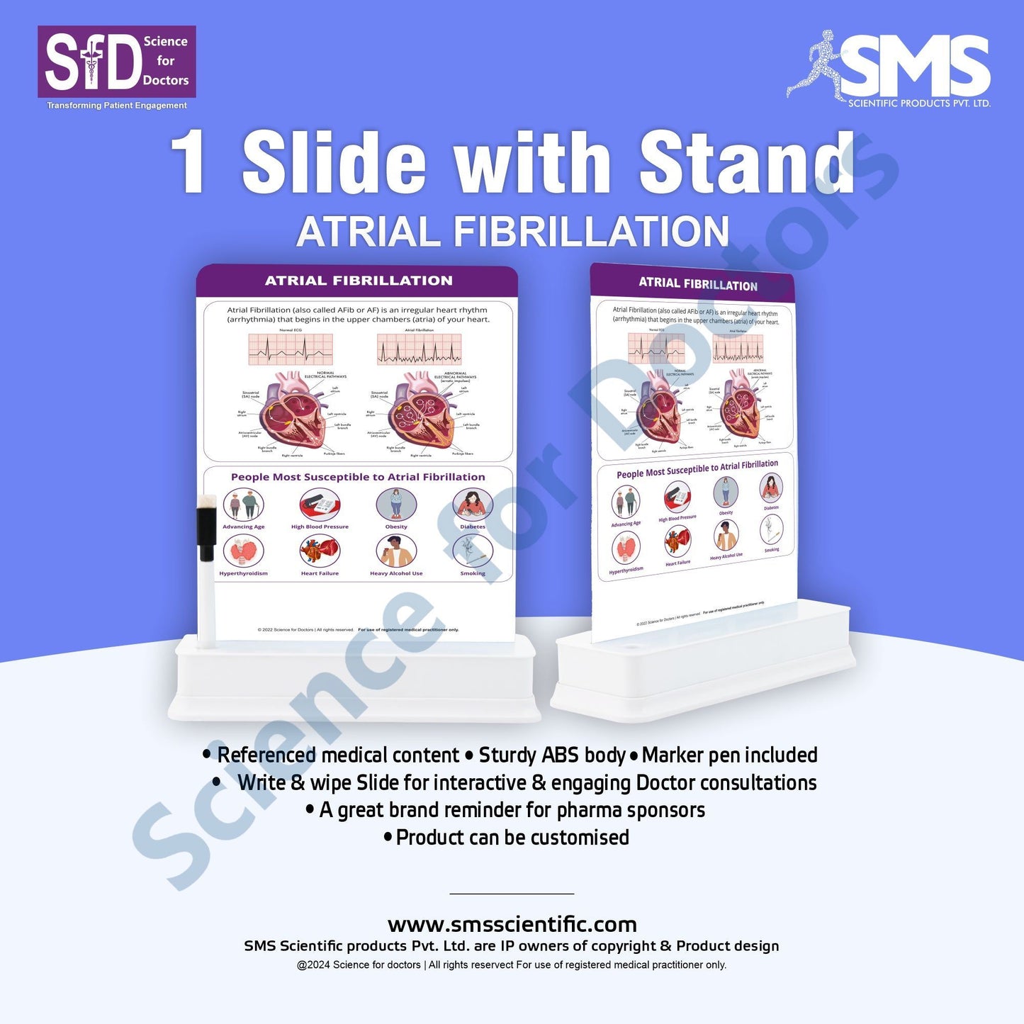 ATRIAL FIBRILLATION: 1 Slide With Stand