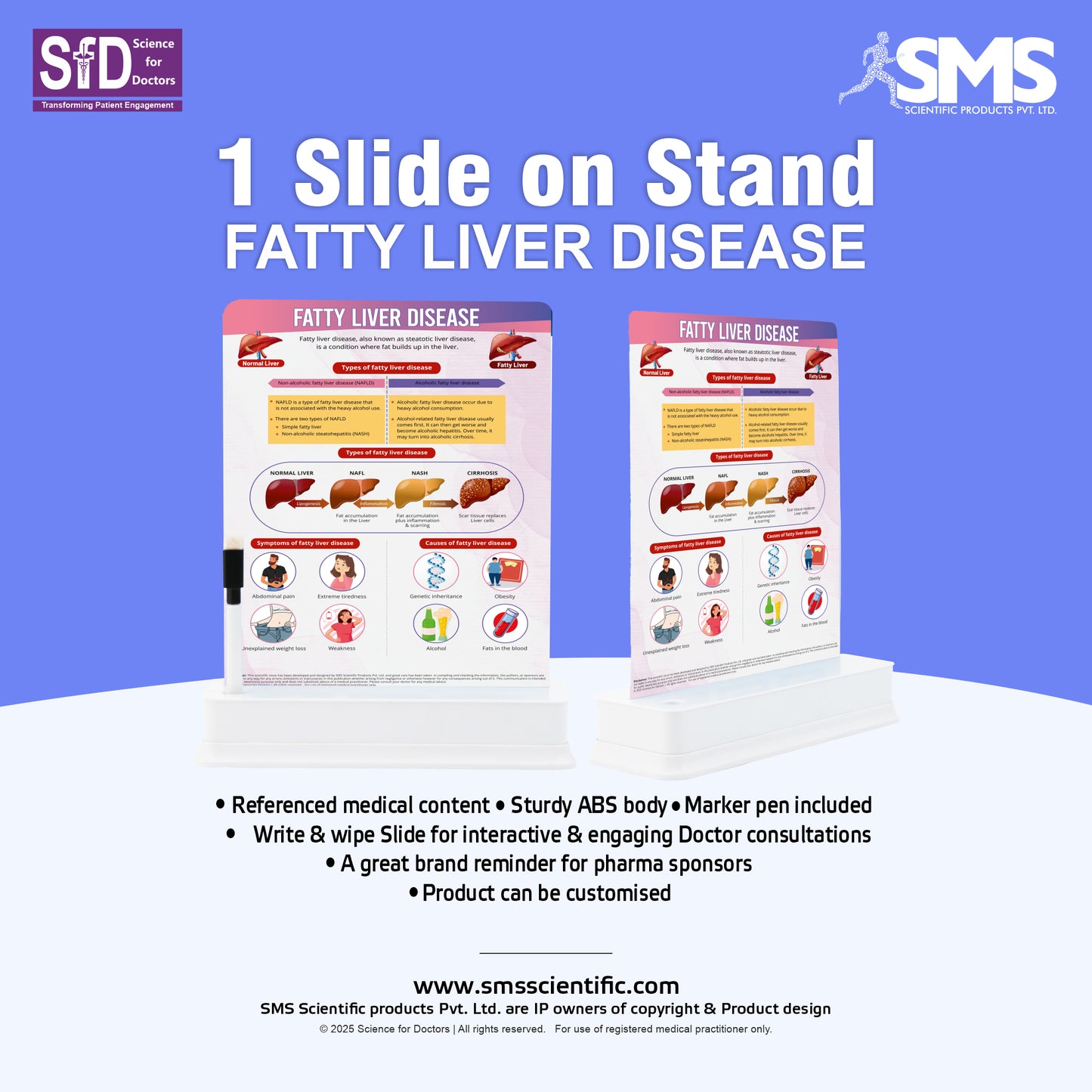 Fatty Liver Disease: 1 Slide With Stand