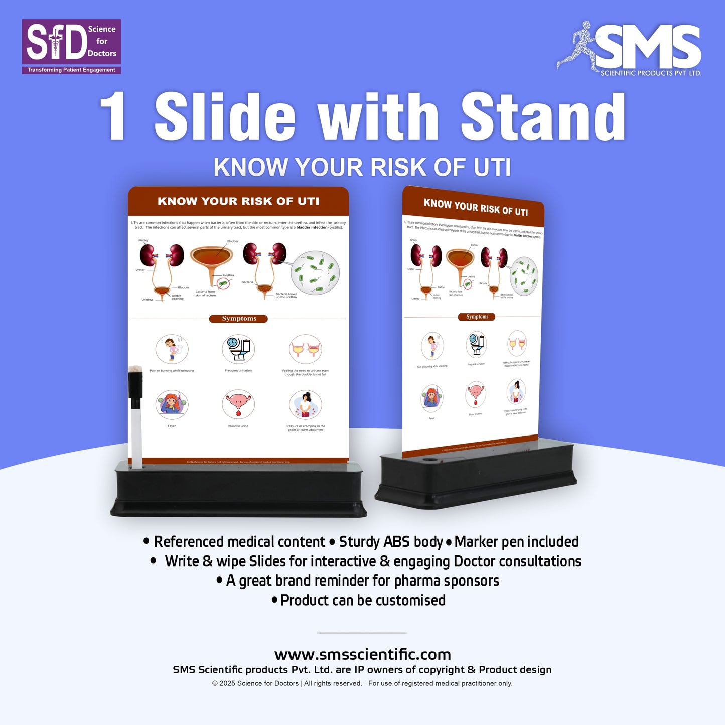 Know Your Risk of UTI: 1 Slide With Stand