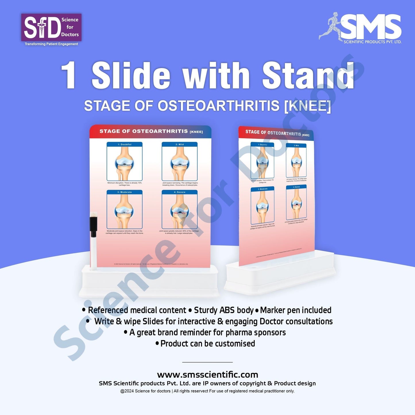 STAGE OF OSTEOARTHRITIS: 1 Slide on stand