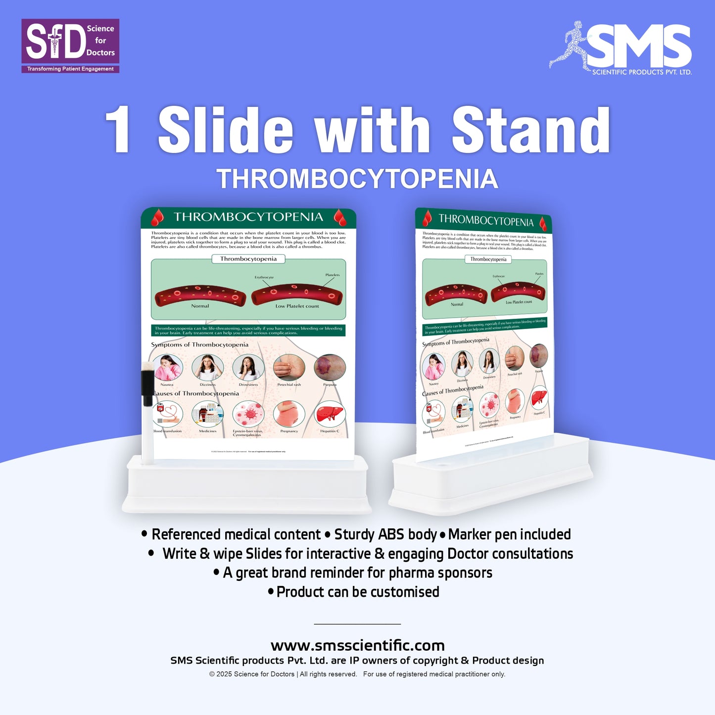 Thrombocytopenia: 1 Slide With Stand