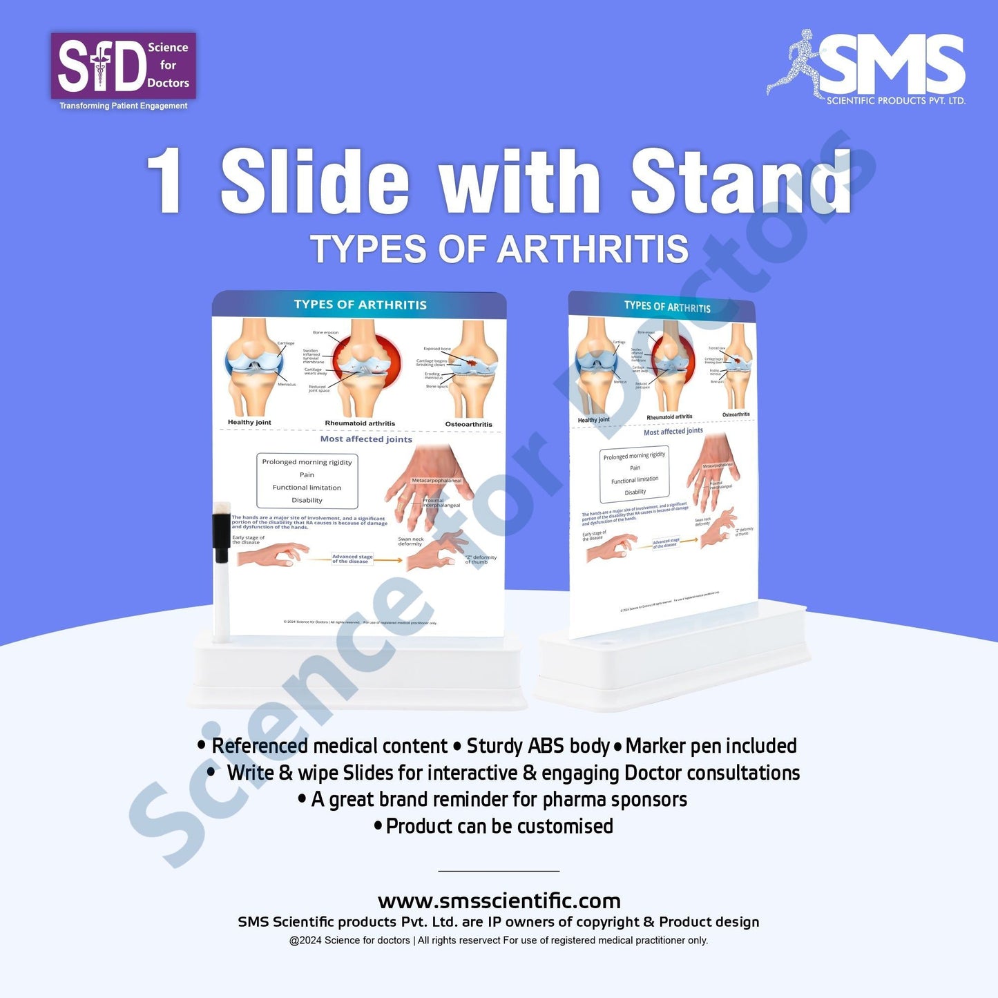 Types of Arthritis: 1 Slide on stand