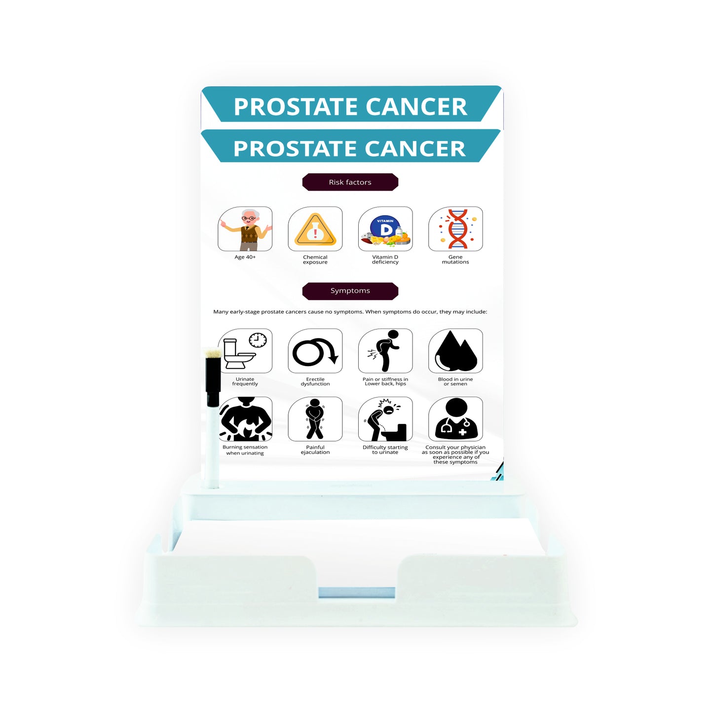 Prostate Cancer_1: 2 Slides With Patient Leaflet Tray