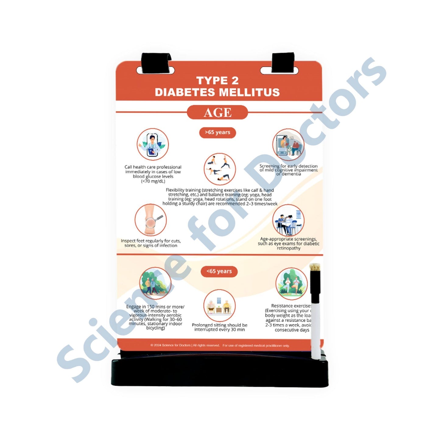 Type 2 - Diabetes Mellitus: A4 Flip Wipe