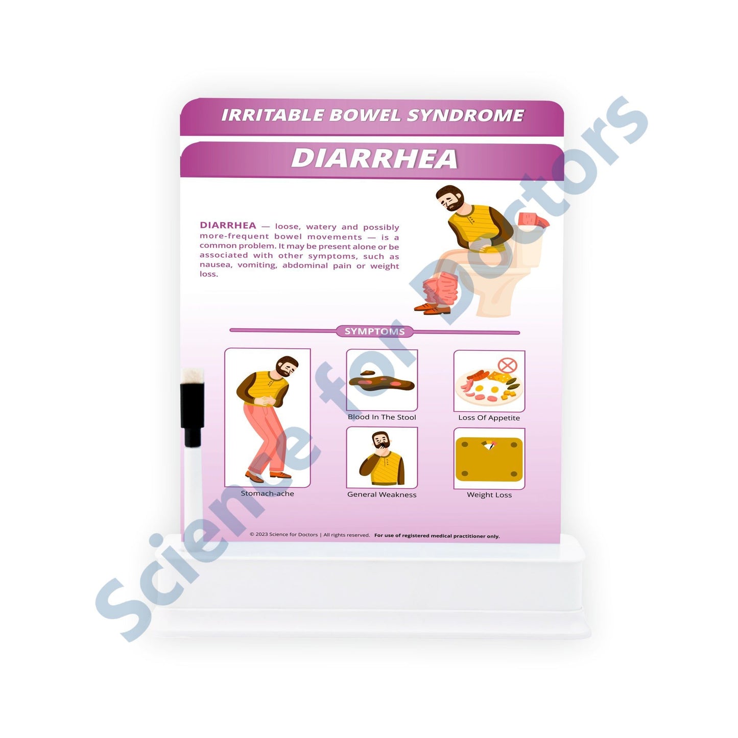 Diarrhea: 2 Slides on stand