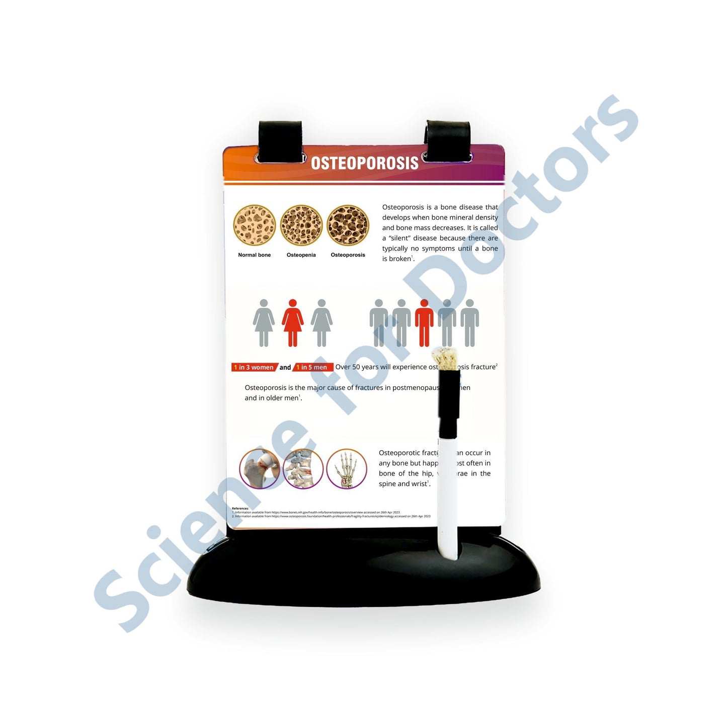 Osteoporosis_1: A5 Flip Wipe