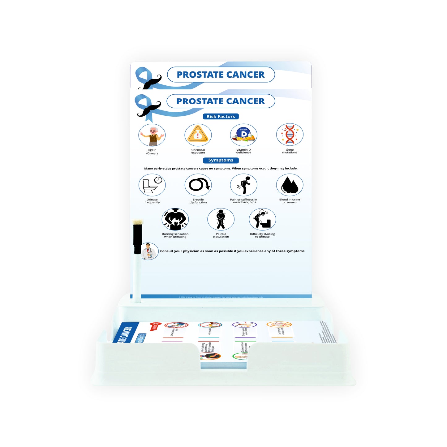 Prostate Cancer : 2 Slides Patient Leaflet Tray