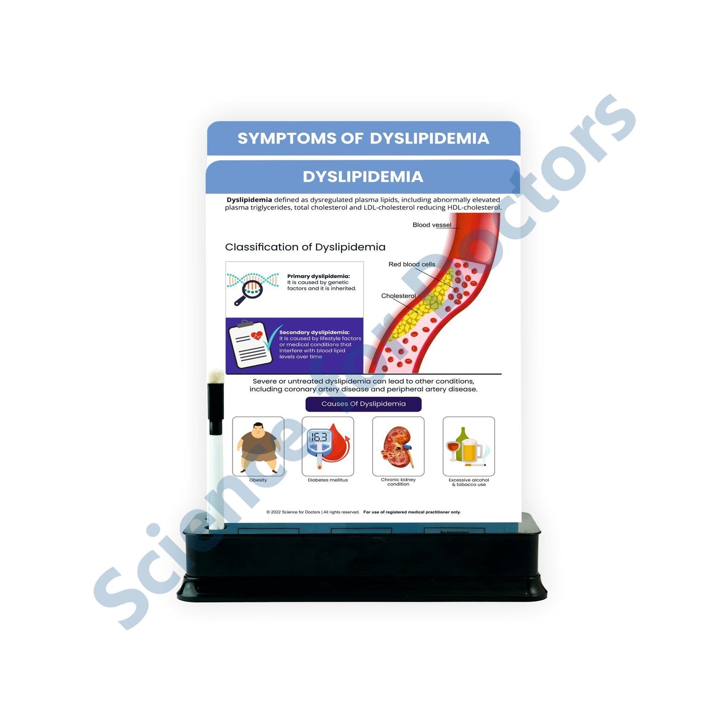 Dyslipidemia: 2 slide on stand