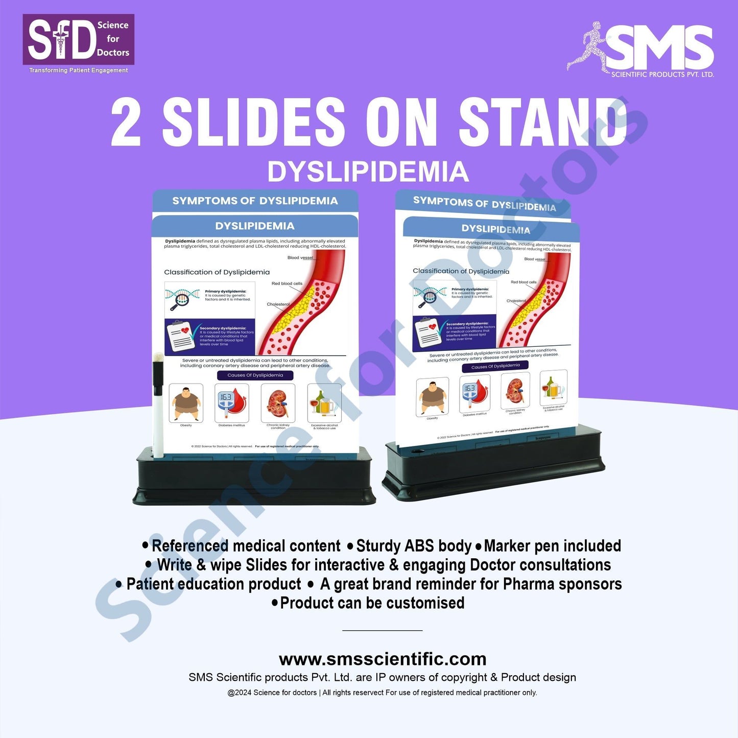 Dyslipidemia: 2 slide on stand