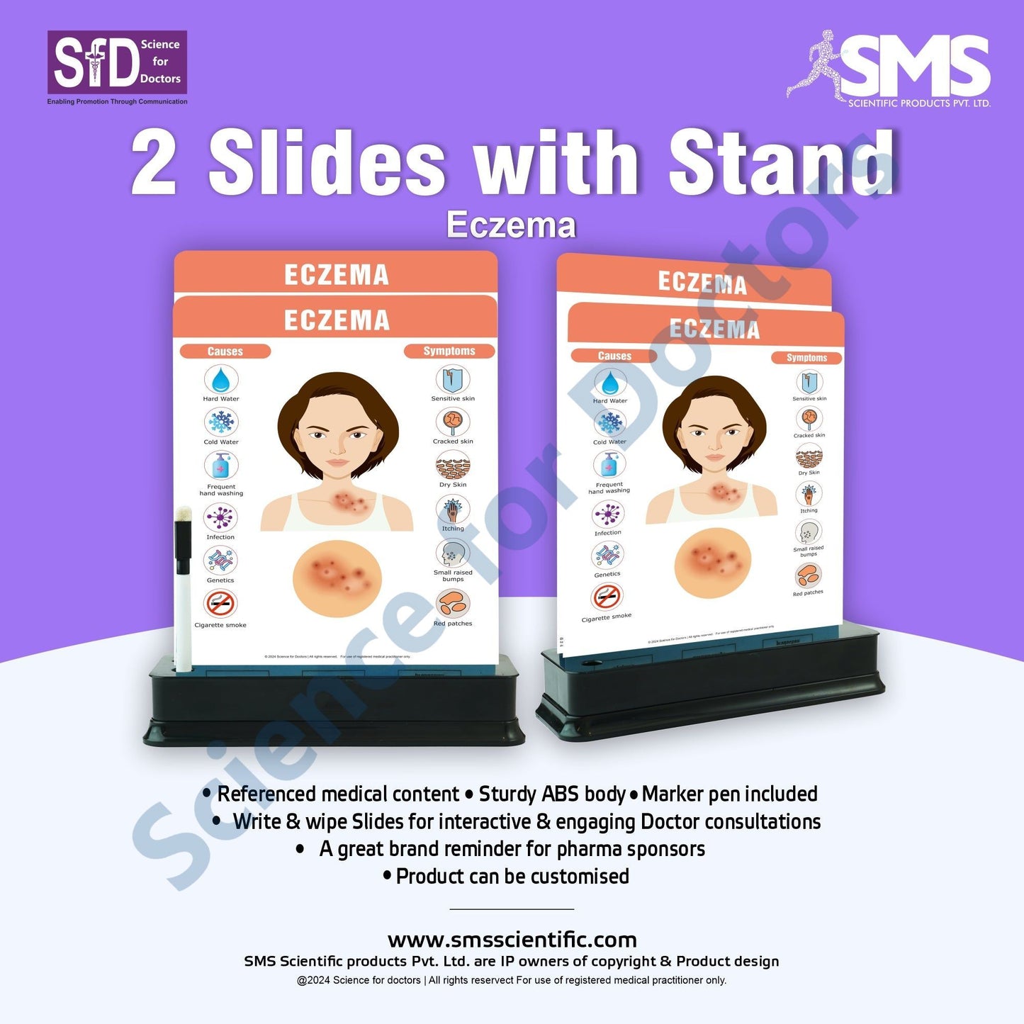 Eczema: 2 Slides on stand