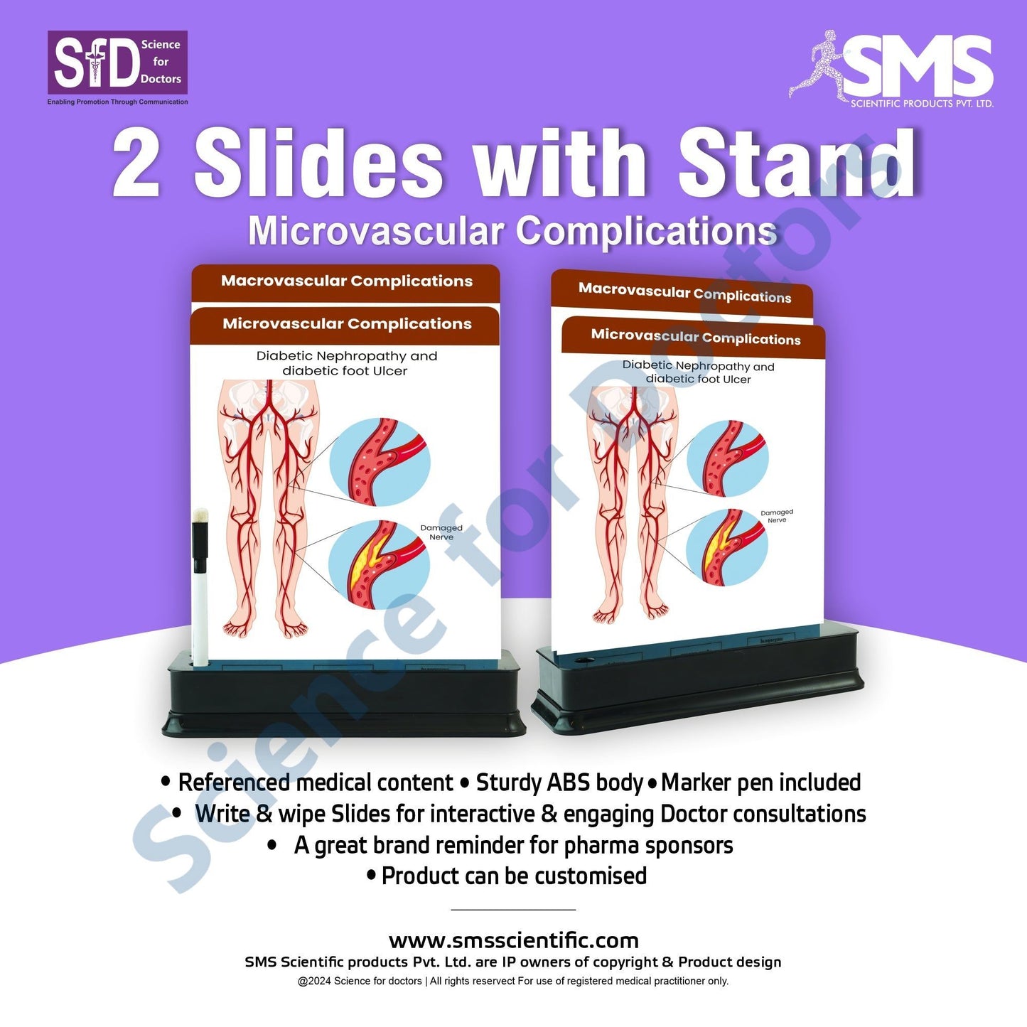 Microvascular Complications: 2 Slide on stand