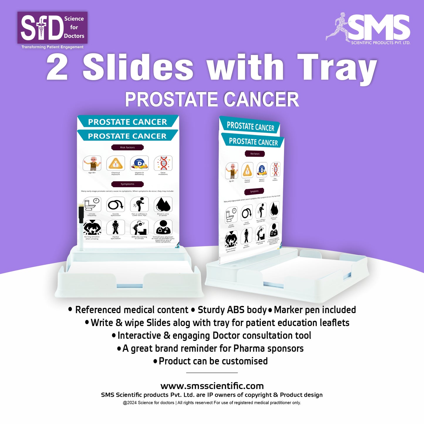 Prostate Cancer_1: 2 Slides With Patient Leaflet Tray