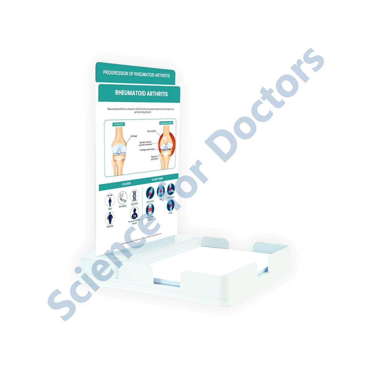 Rheumatoid Arthritis: 2 Slides Patient Leaflet Tray