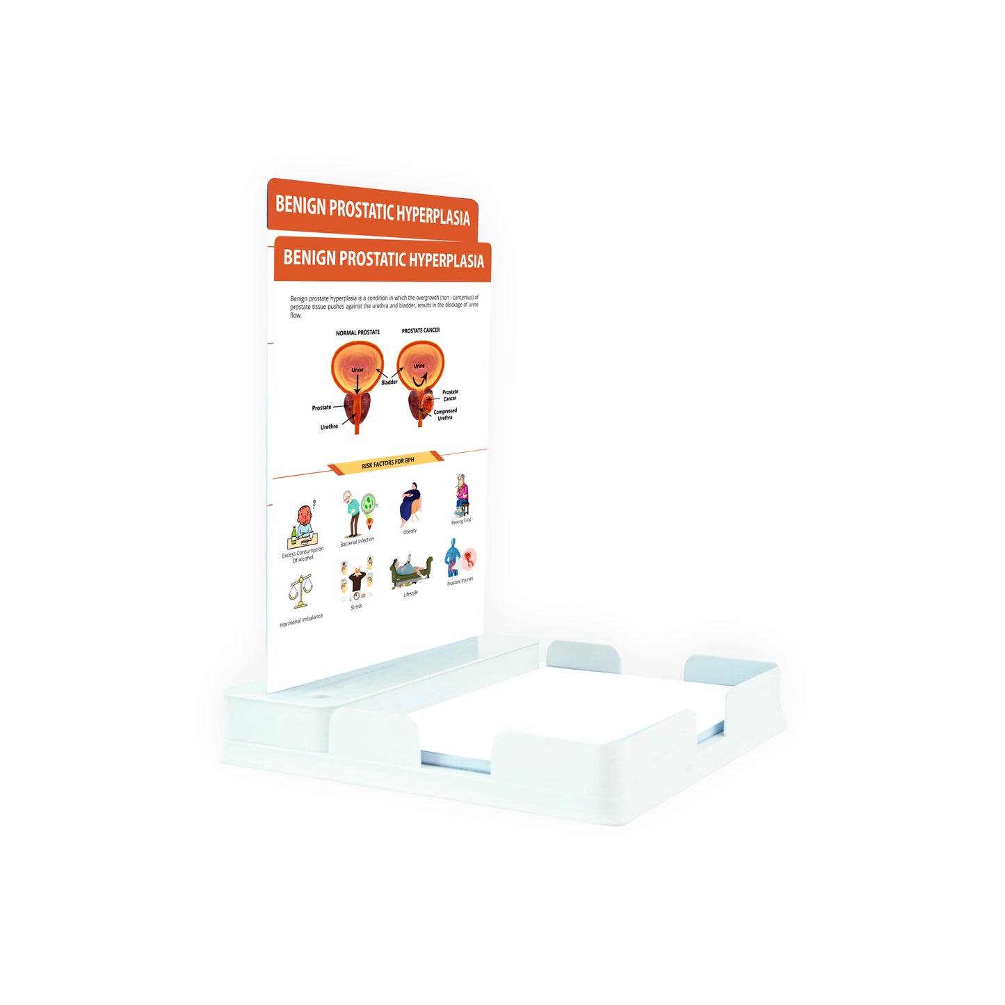 Benign Prostatic Hyperplasia : 2 Slides Patient Leaflet Tray