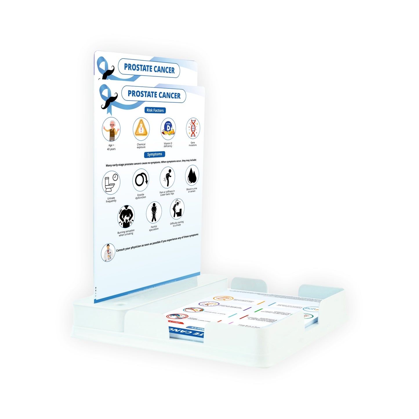 Prostate Cancer : 2 Slides Patient Leaflet Tray