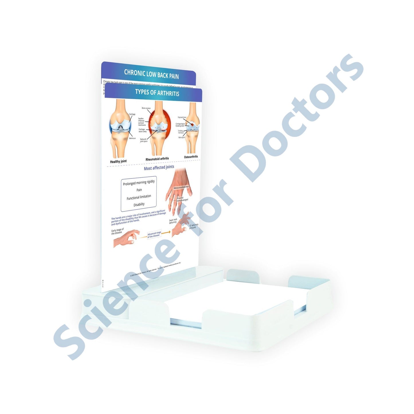 Types of Arthritis: 2 Slides Patient Leaflet Tray