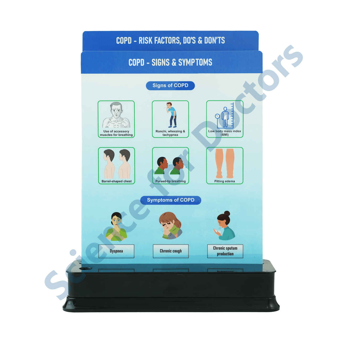 COPD: 2 slide on stand