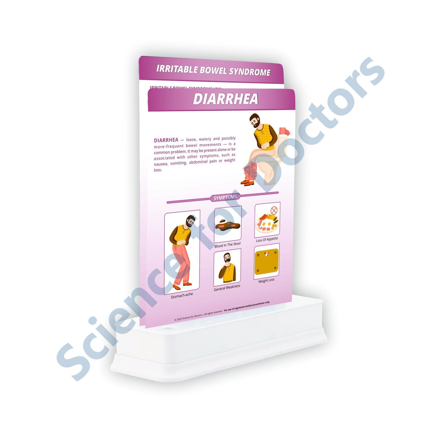 Diarrhea: 2 Slides on stand