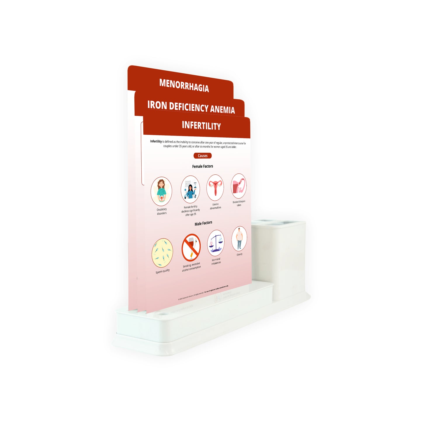 Infertility_1: 3 Slides Write & Wipe With Stationary Stand