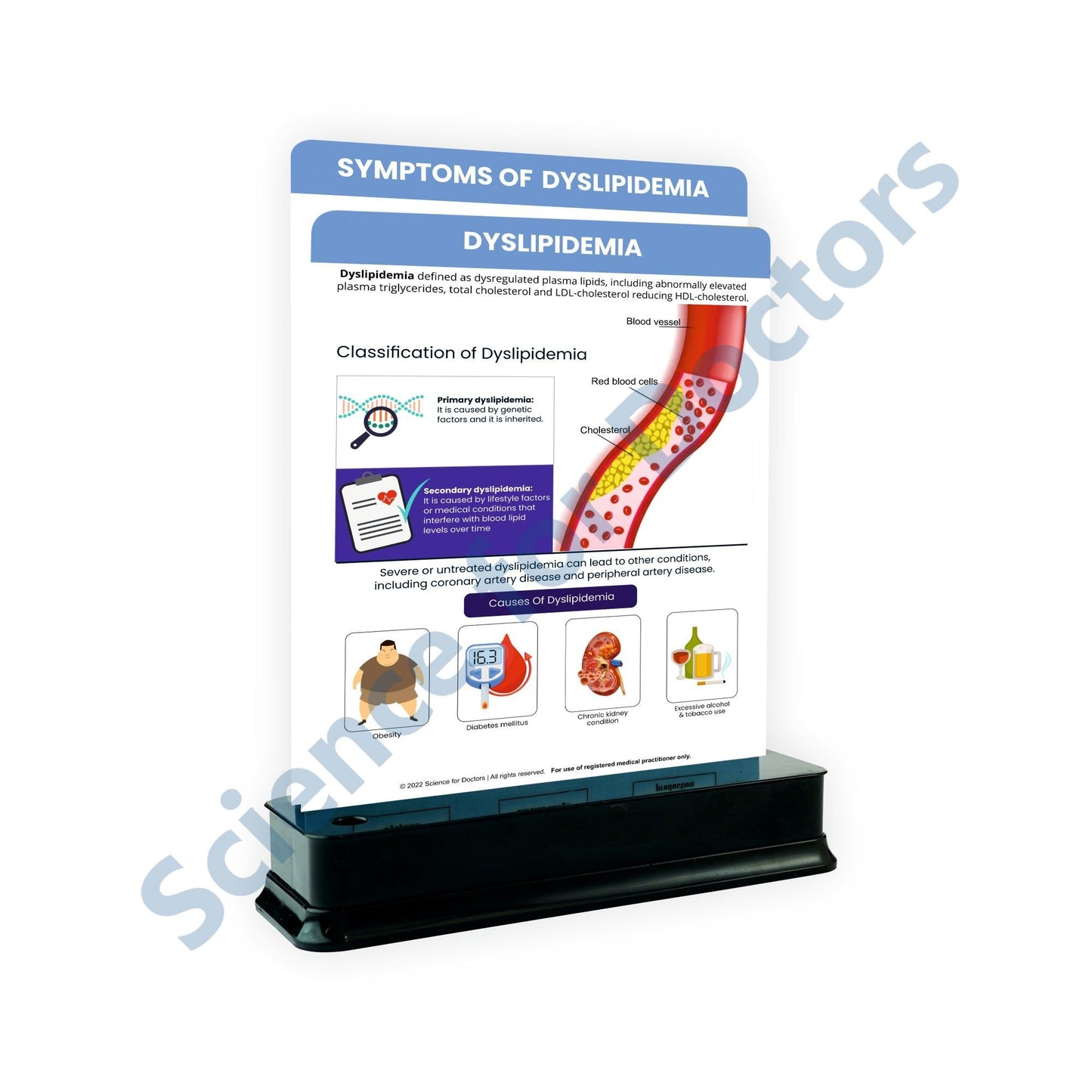 Dyslipidemia: 2 slide on stand