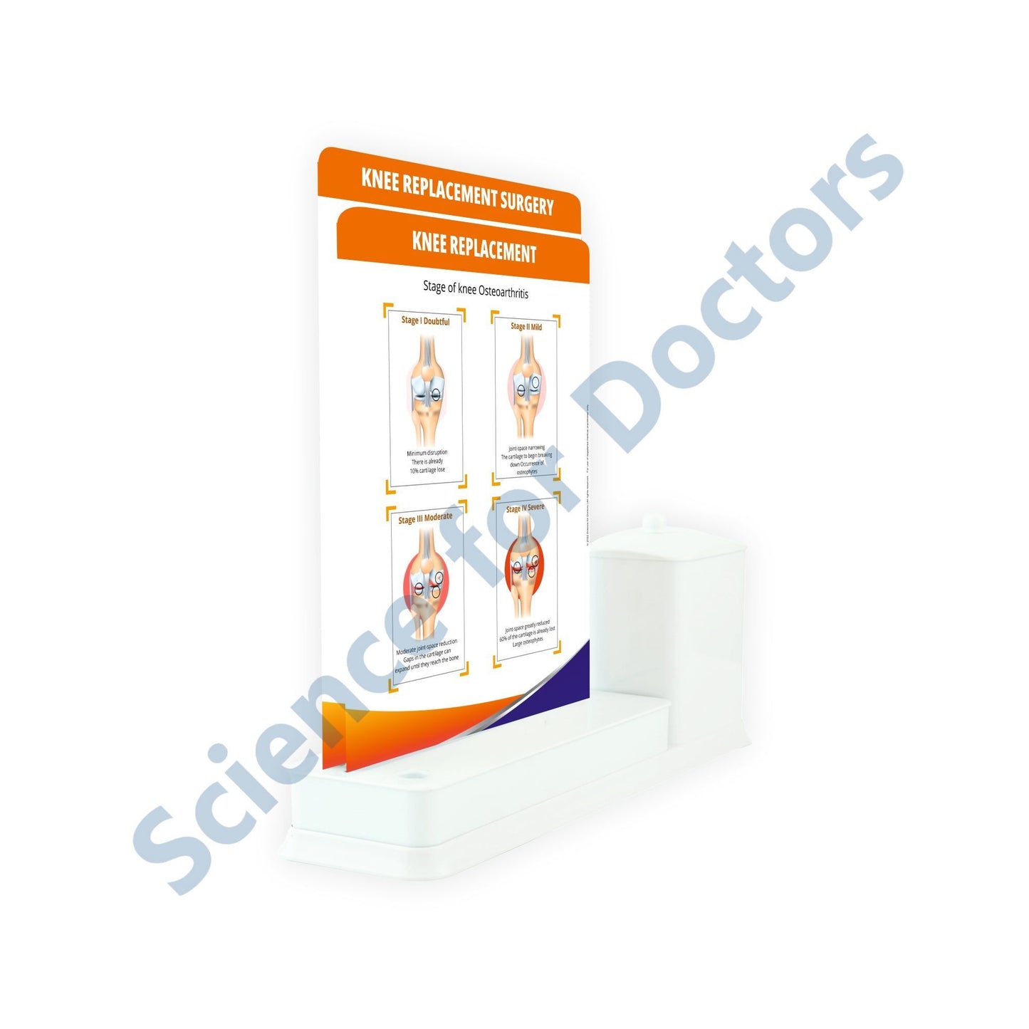 2 Slides Write & Wipe with Utility Container - Knee Replacement