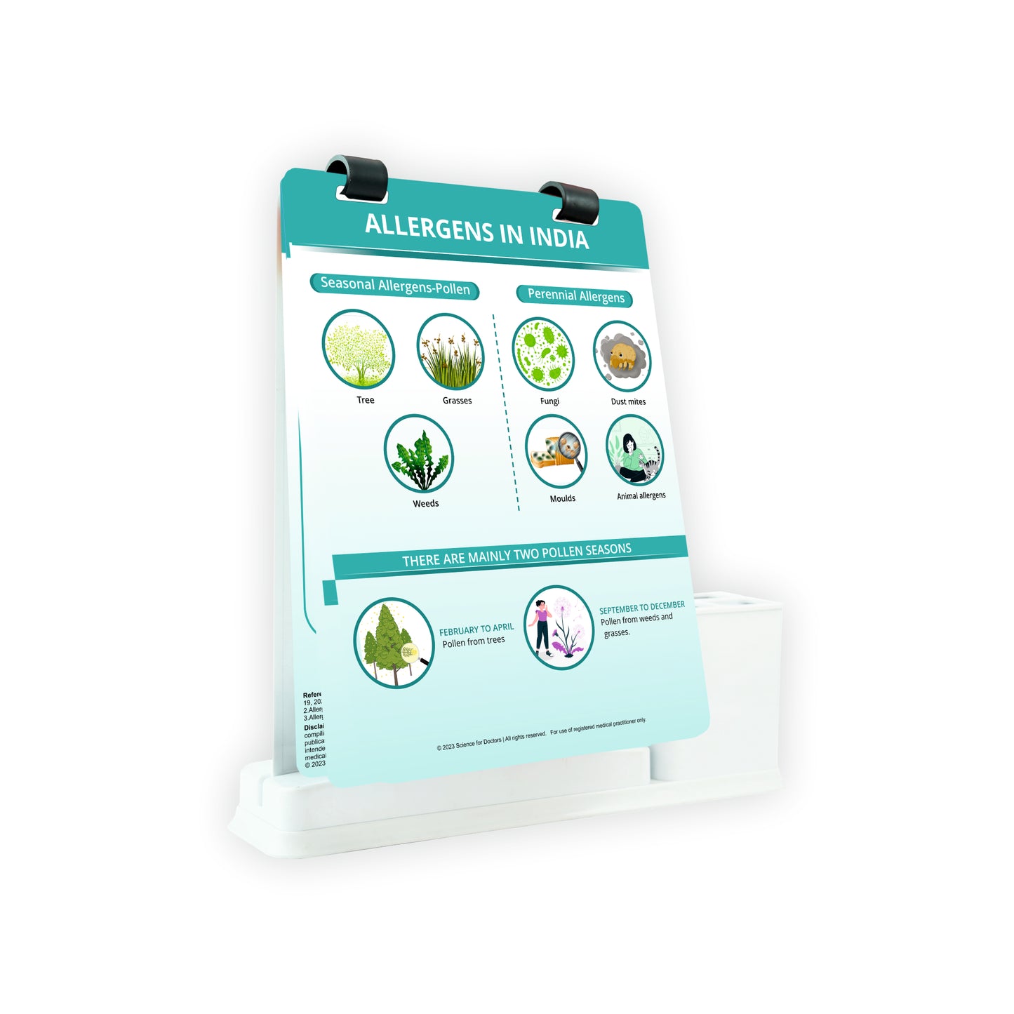 Allergens in India: A4 Flip Wipe with Stationery Stand