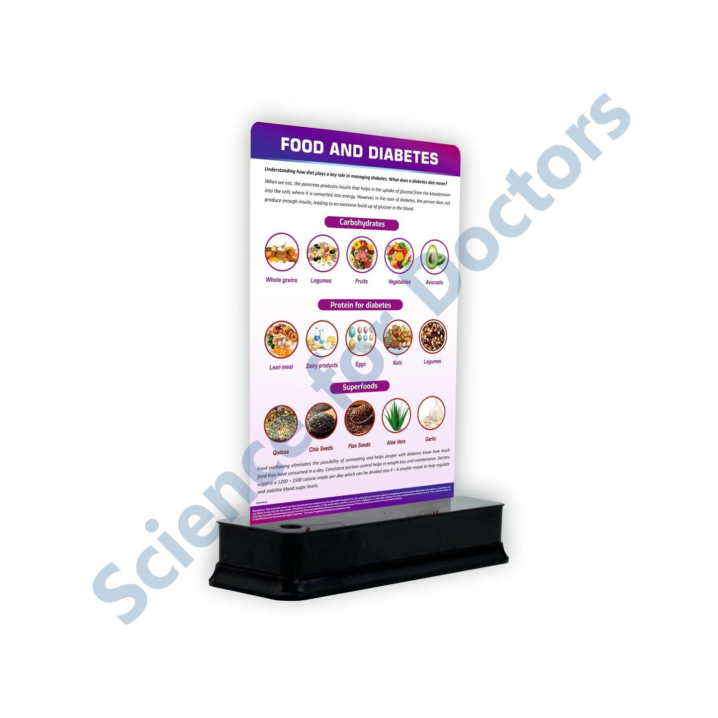 Food And Diabetes: 1 Slide on stand
