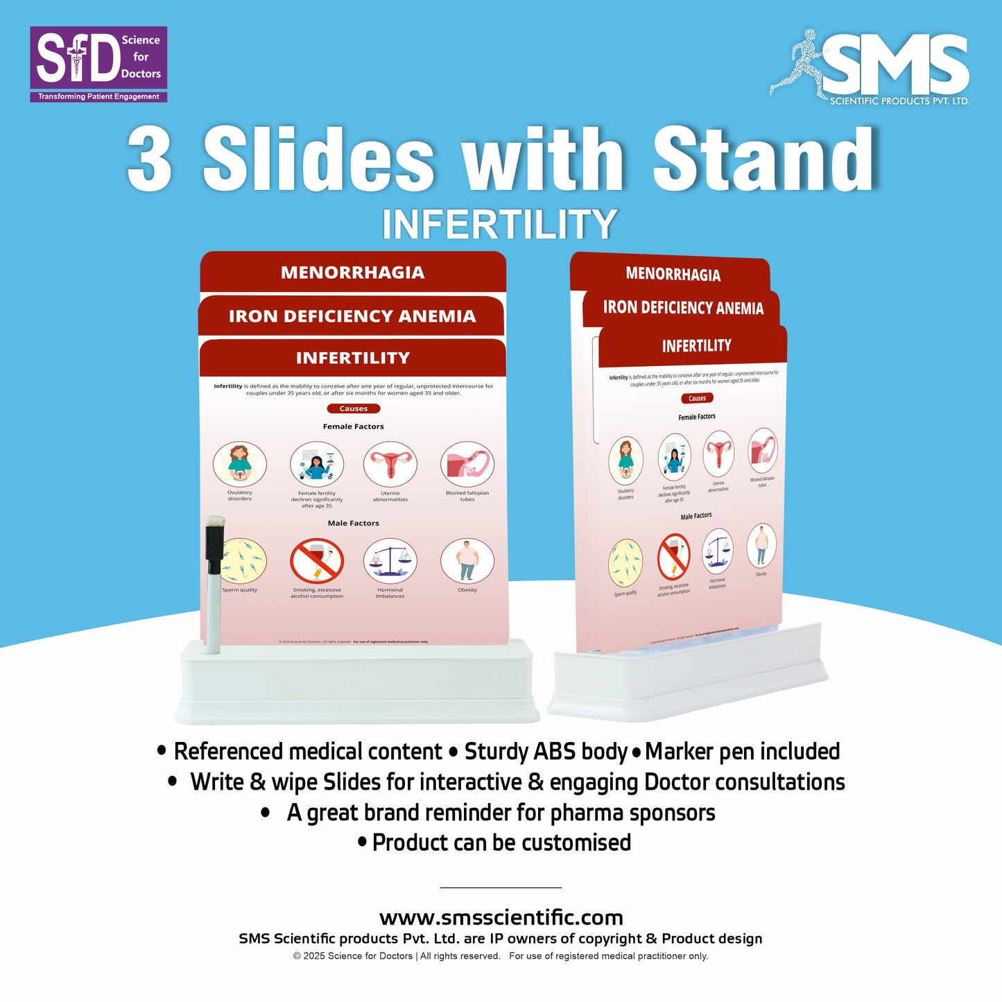Infertility_1: 3 Slides on Stand