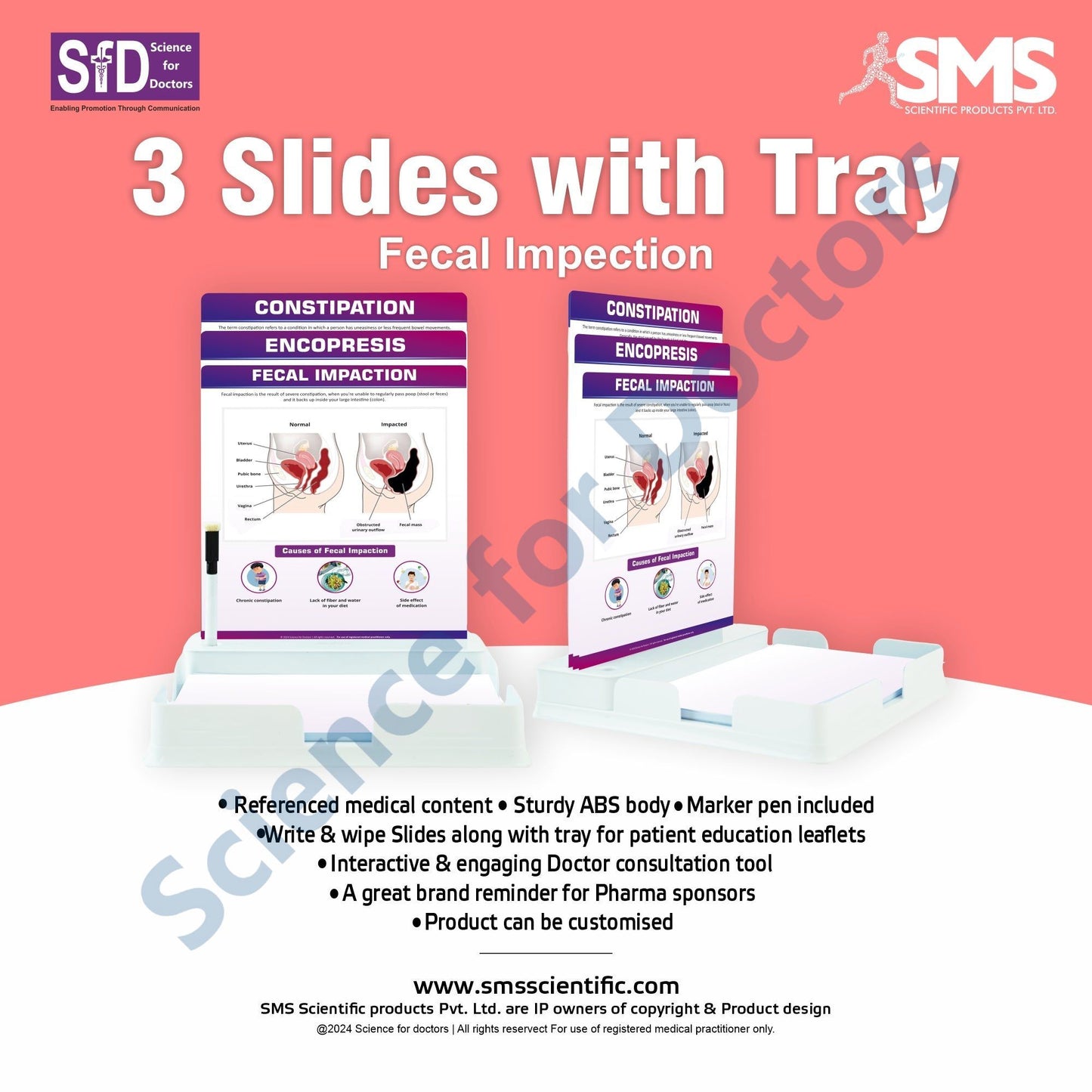 Fecal impaction - 3 Slides With Tray