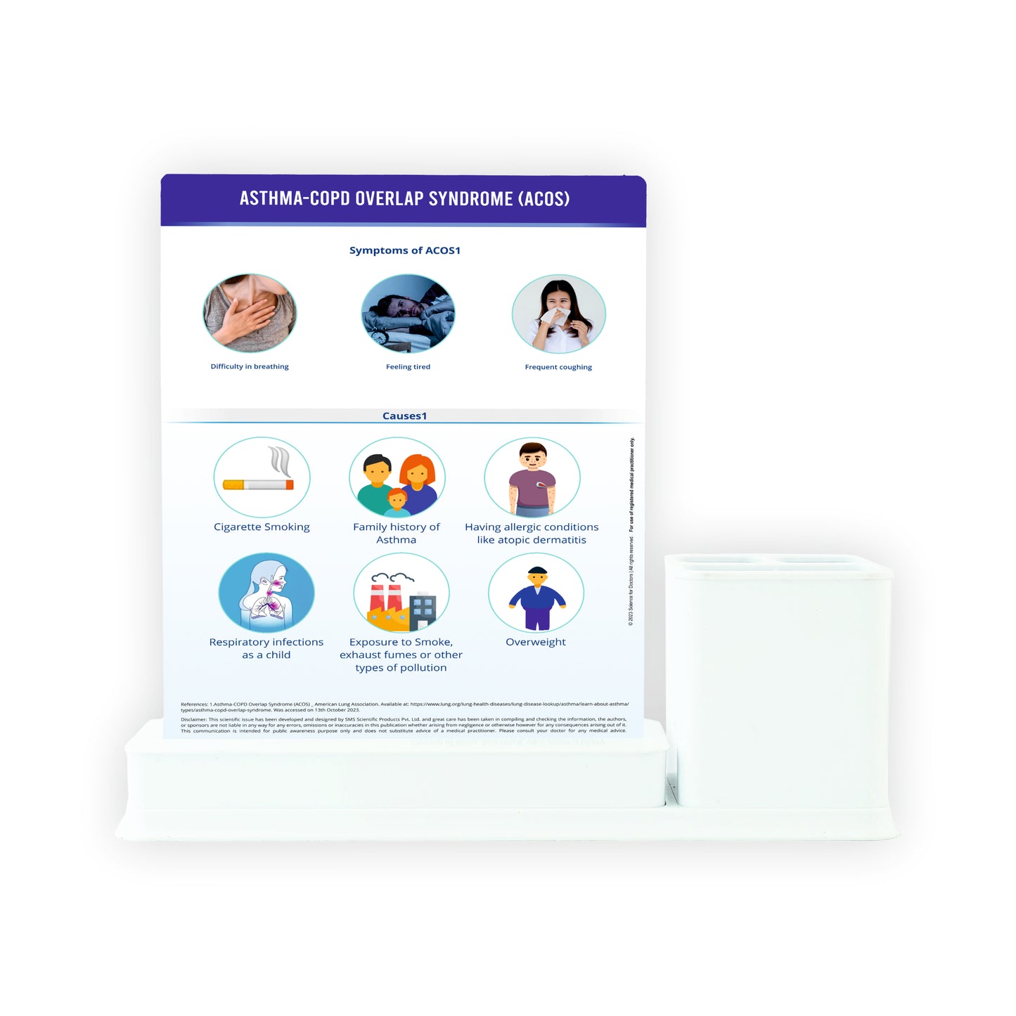 Asthma-COPD Overlap Syndrome (ACOS): 1 Slide Write & Wipe with Stationary Stand