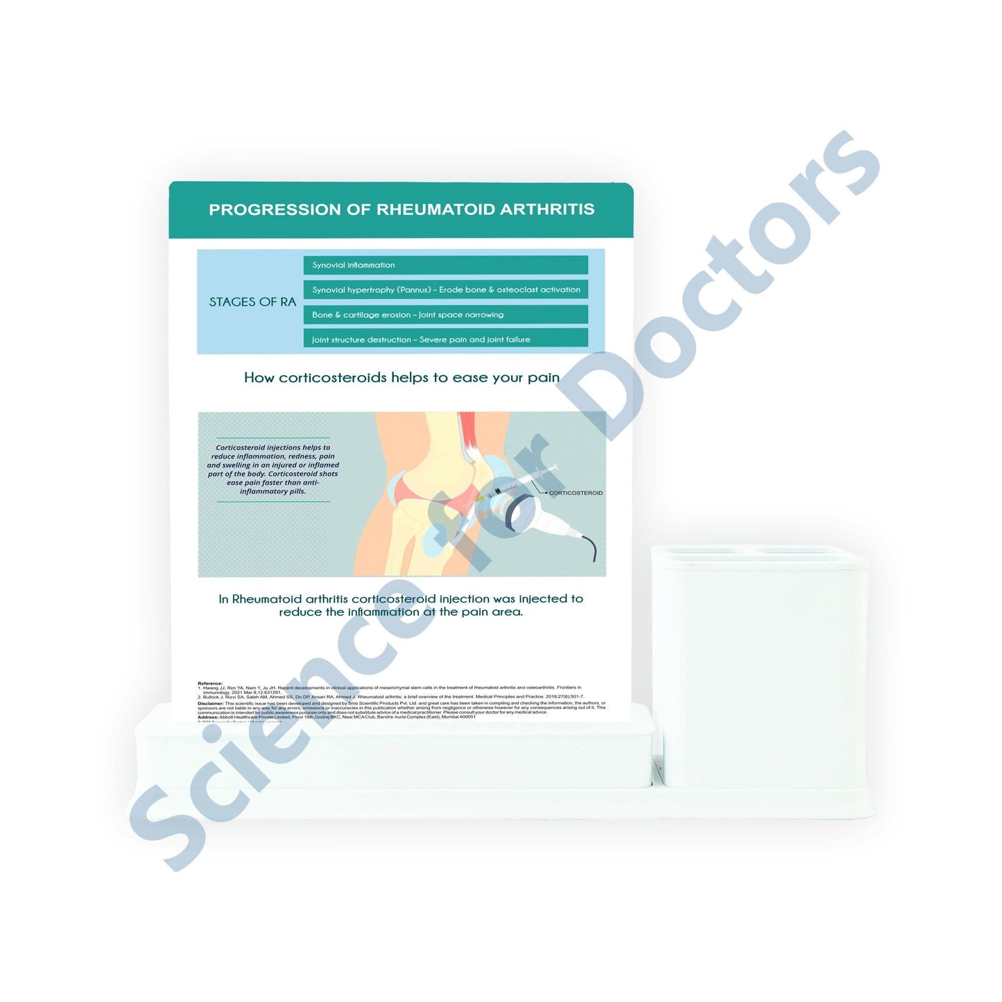 Rheumatoid Arthritis: 1 Slides Write & Wipe with Stationary Stand