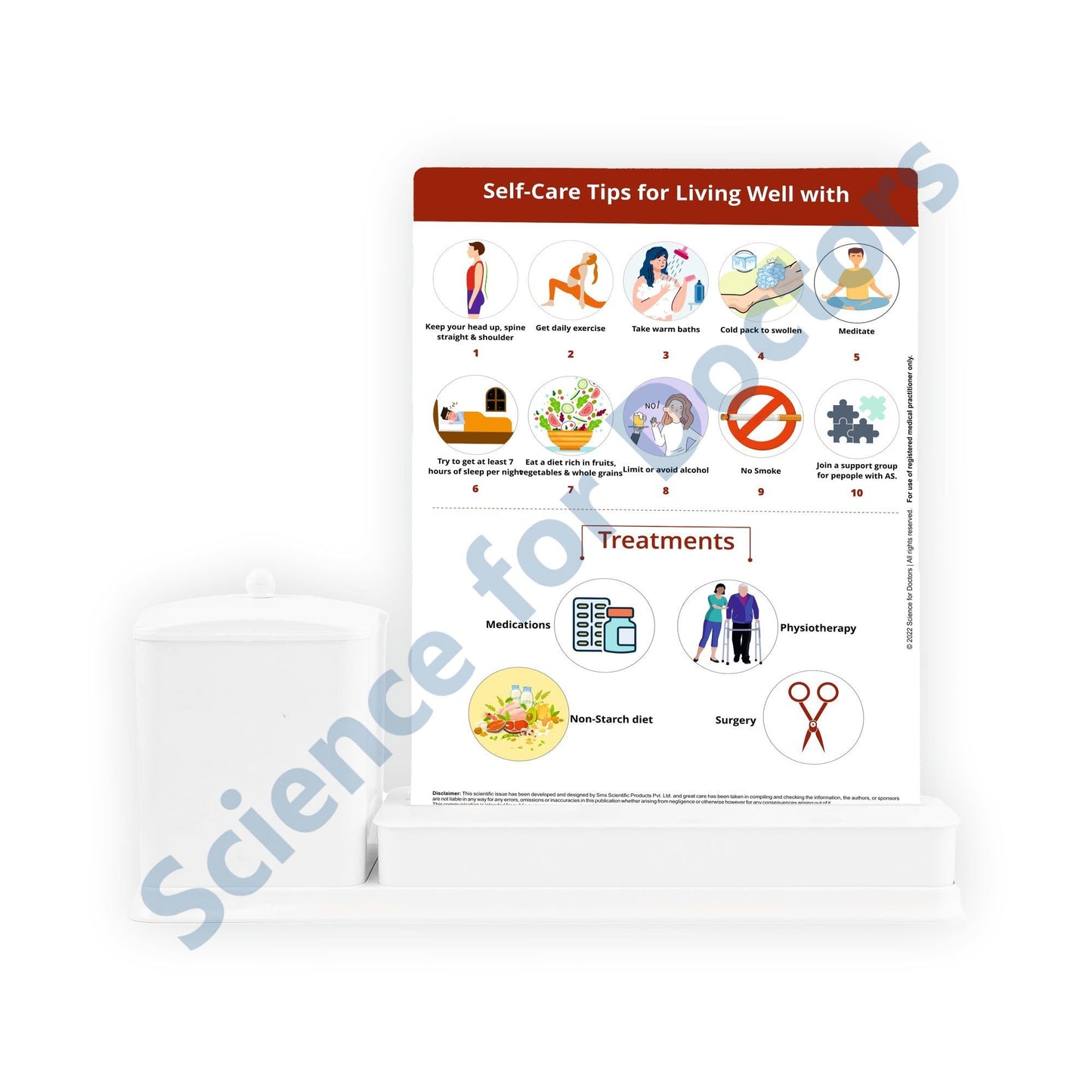 2 Slides Write & Wipe with Utility Container - Ankylosing Spondylitis
