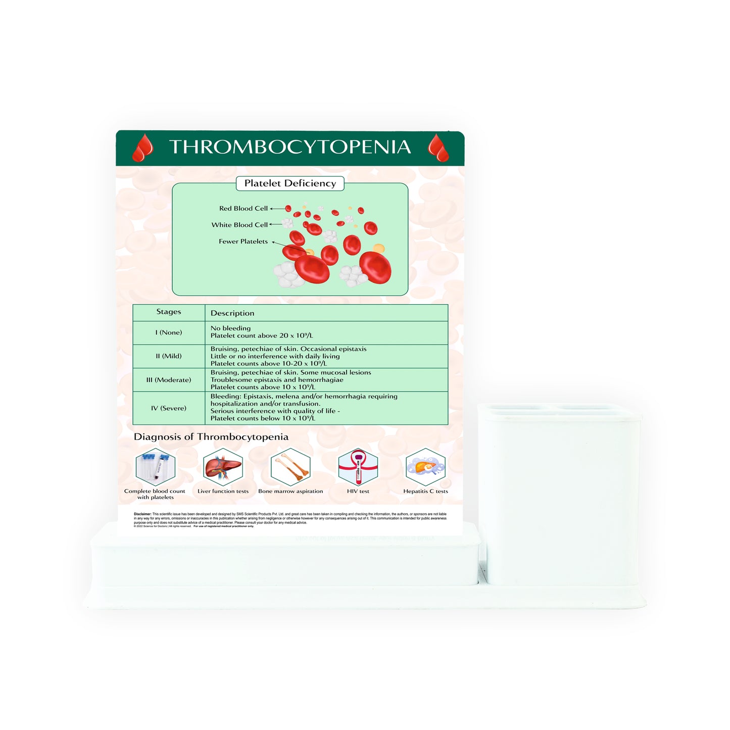 Thrombocytopenia: 1 Slide Write And Wipe With Stationary Stand