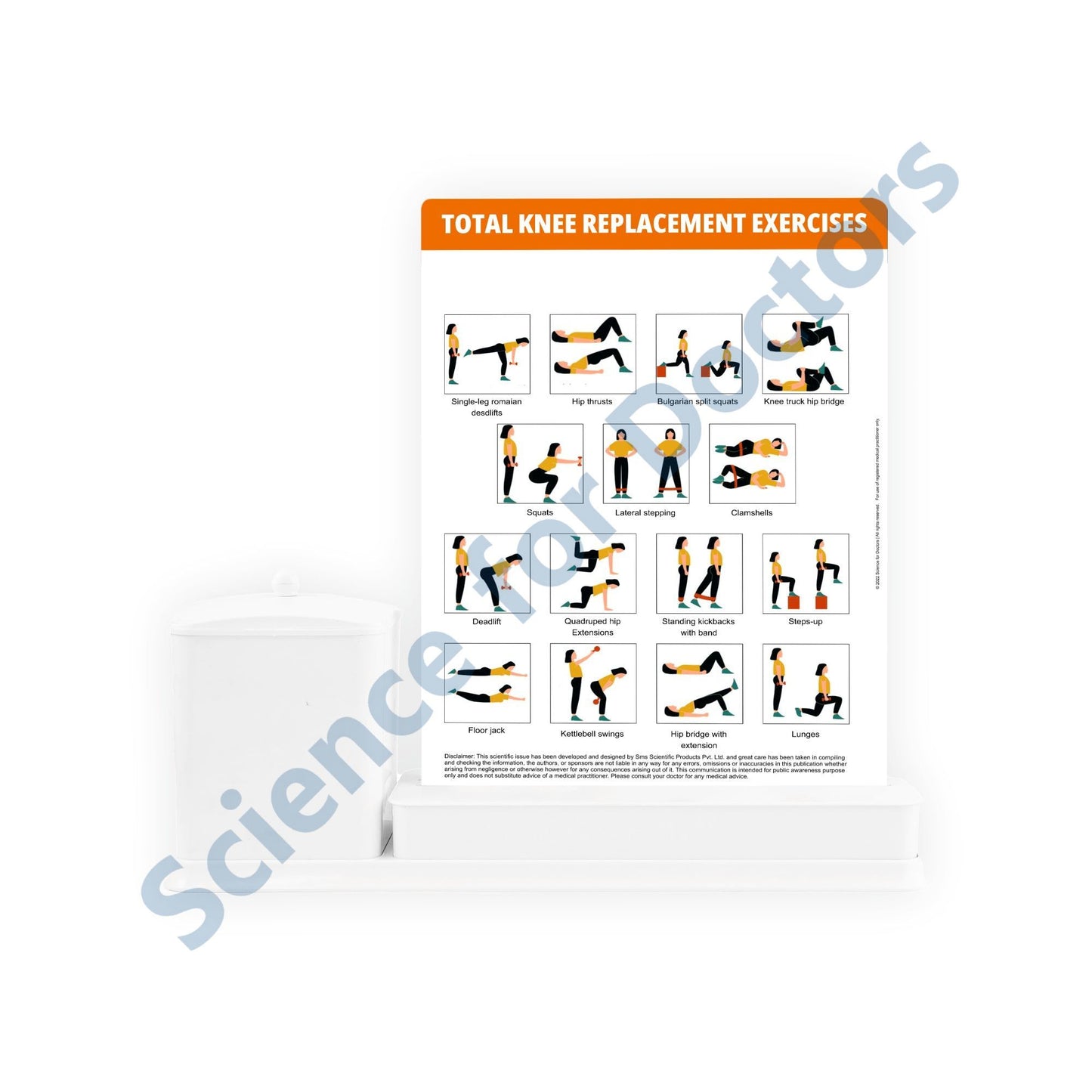 2 Slides Write & Wipe with Utility Container - Knee Replacement