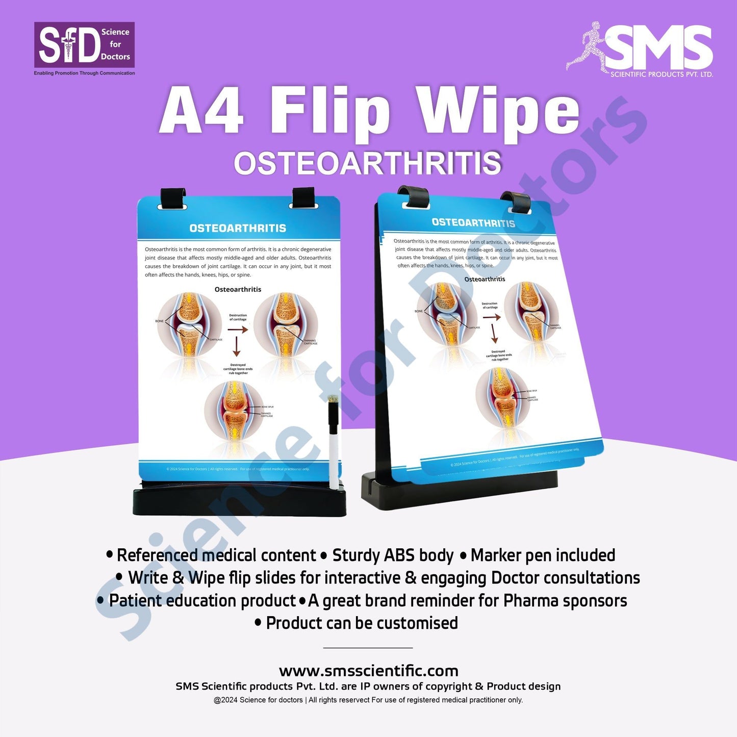Osteoarthritis: A4 Flip Wipe