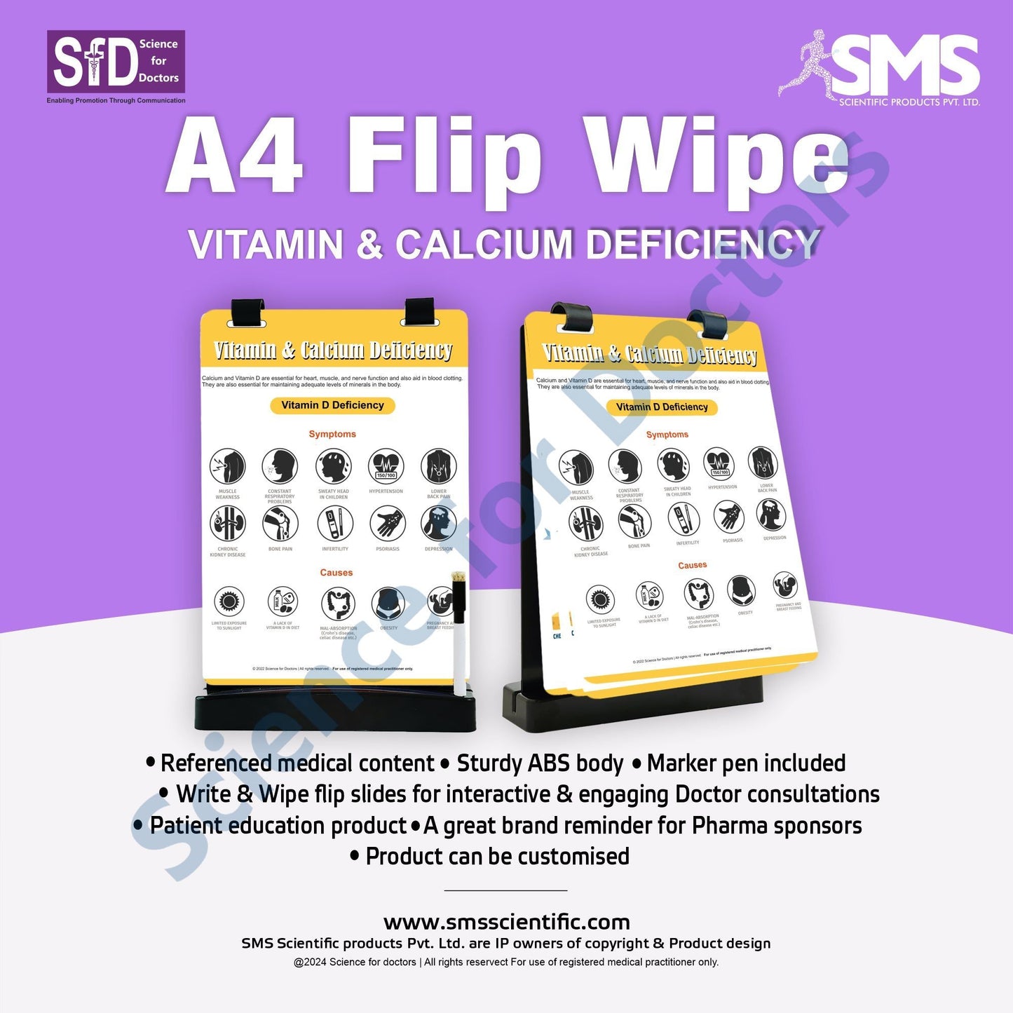 Vitamin & Calcium Deficiency: A4 Flip Wipe