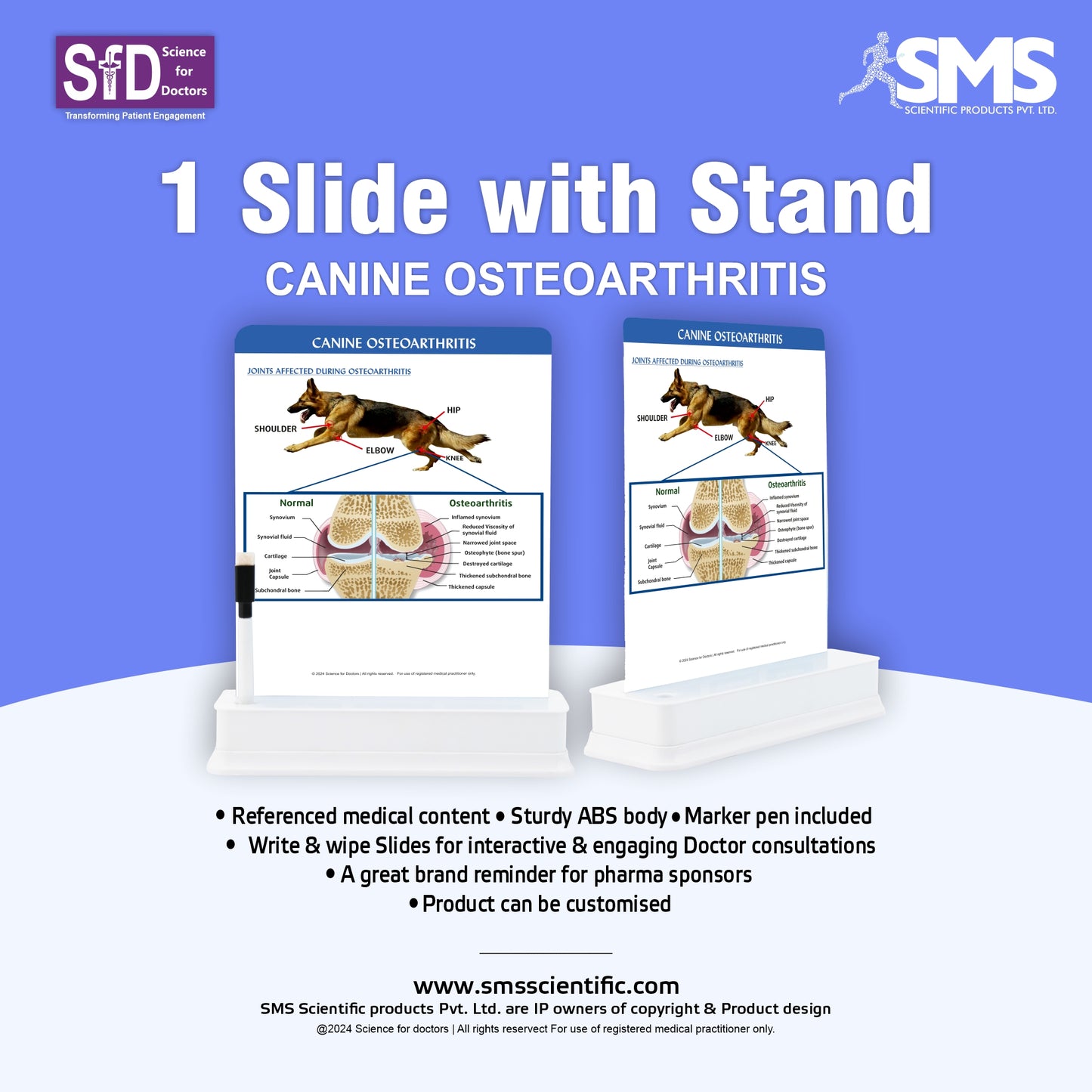 Canine Osteoarthritis: 1 Slide on stand