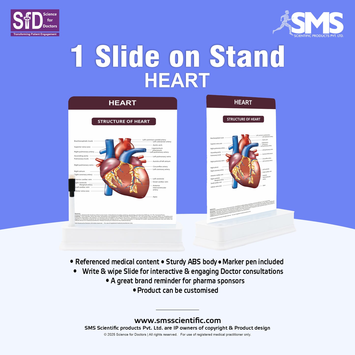 Heart: 1 Slide With Stand
