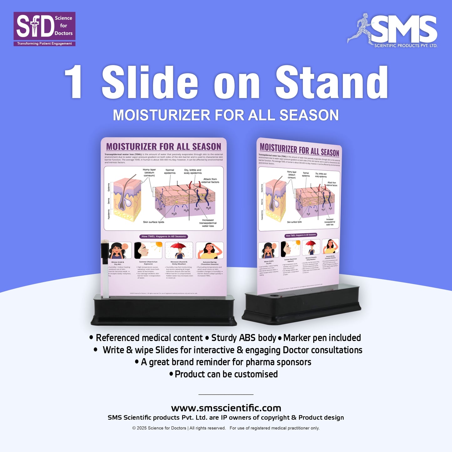 Moisturizer: 1 Slide With Stand