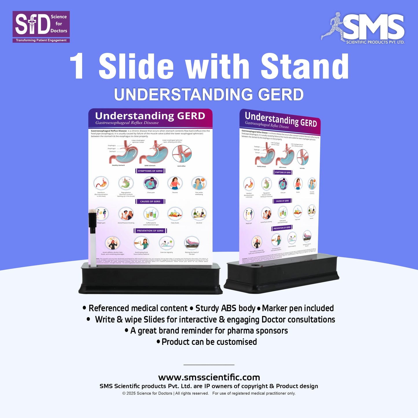 Understanding GERD: 1 Slide With Stand