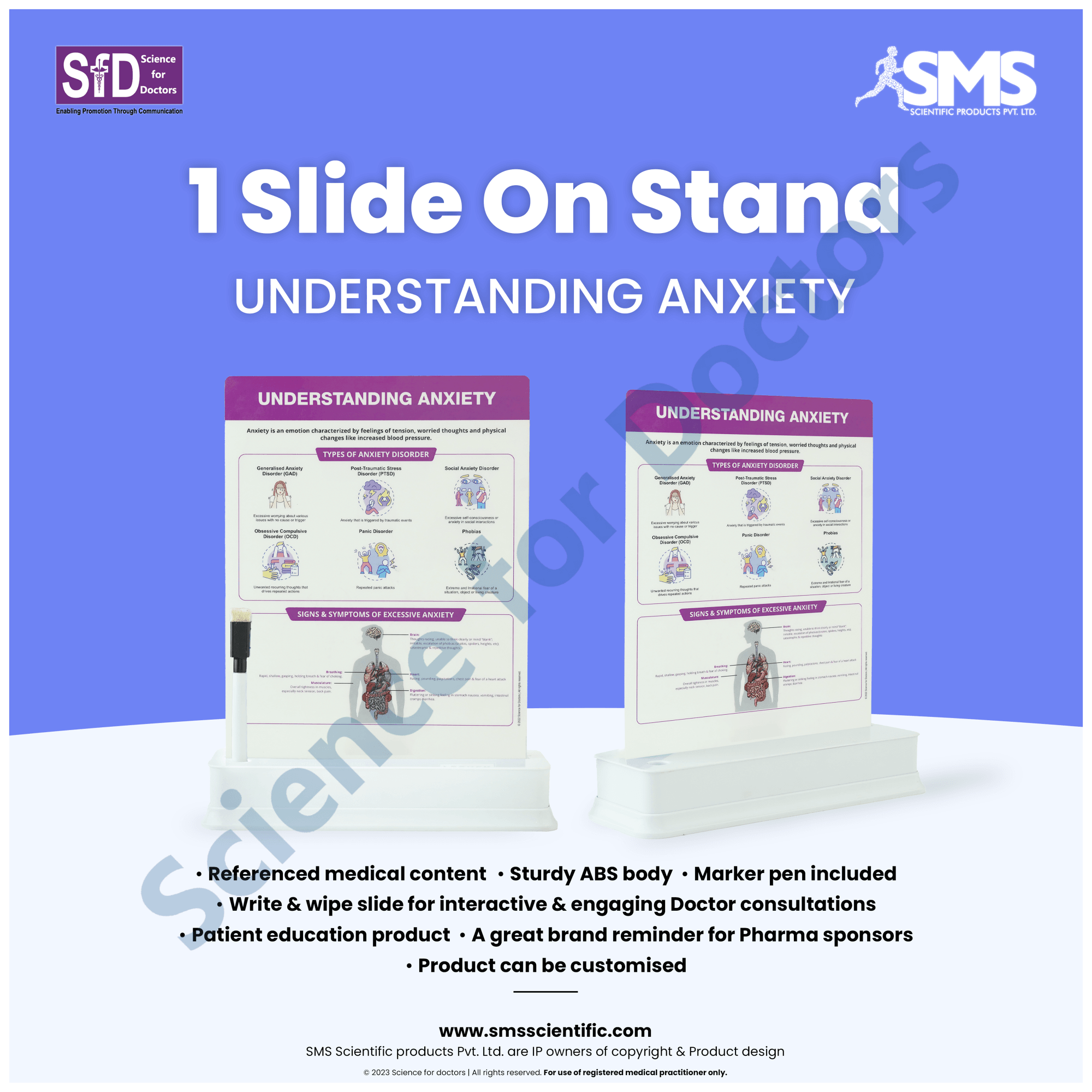 Understanding Anxiety: 1 Slide on stand – SMS Scientific Products Pvt. Ltd.