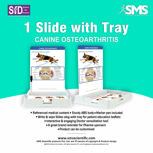 Canine Osteoarthritis: 1 Slide with Patient Leaflet Tray