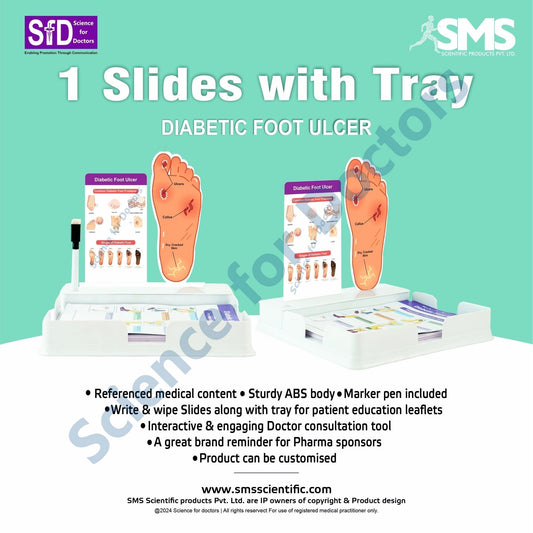 Diabetic Foot Ulcer: 1 Slide with Patient Leaflet Tray