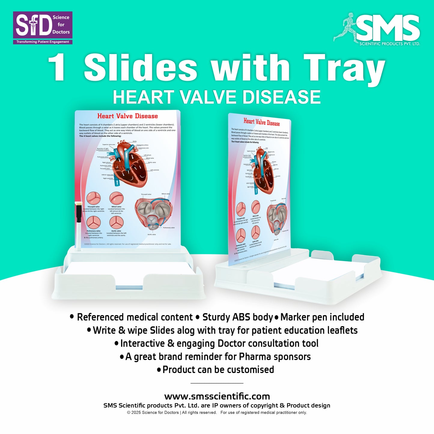 Heart Valve Disease: 1 Slides With Tray