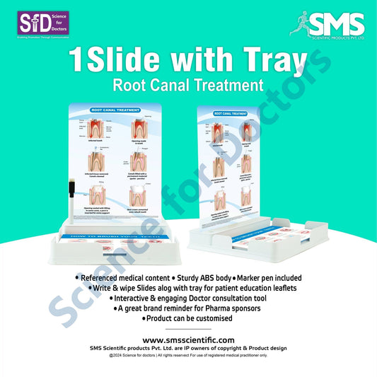 Root Canal Treatment: 1 Slide with Patient Leaflet Tray