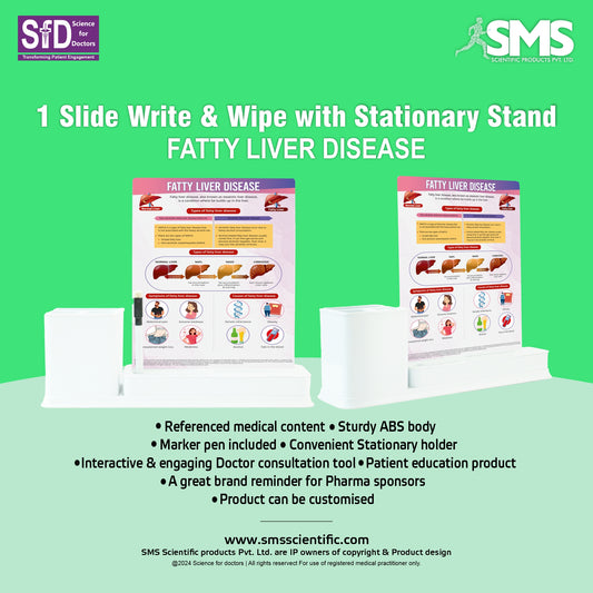 Fatty Liver Disease: 1 Slide Write & Wipe with Stationary Stand