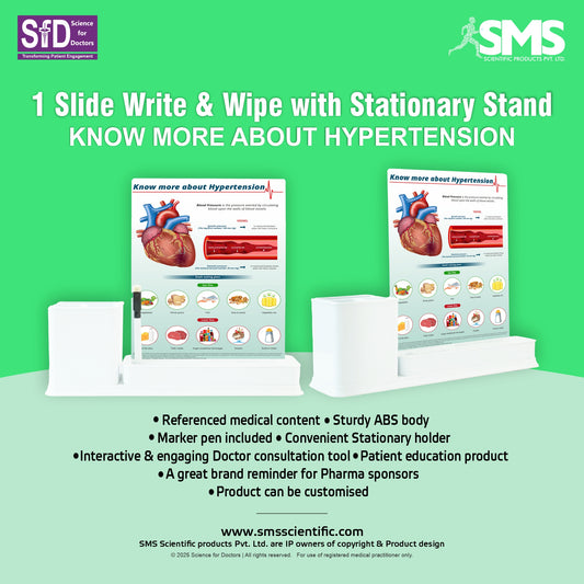Hypertension: 1 Slides Write & Wipe with Stationary Stand