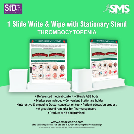 Thrombocytopenia: 1 Slide Write And Wipe With Stationary Stand