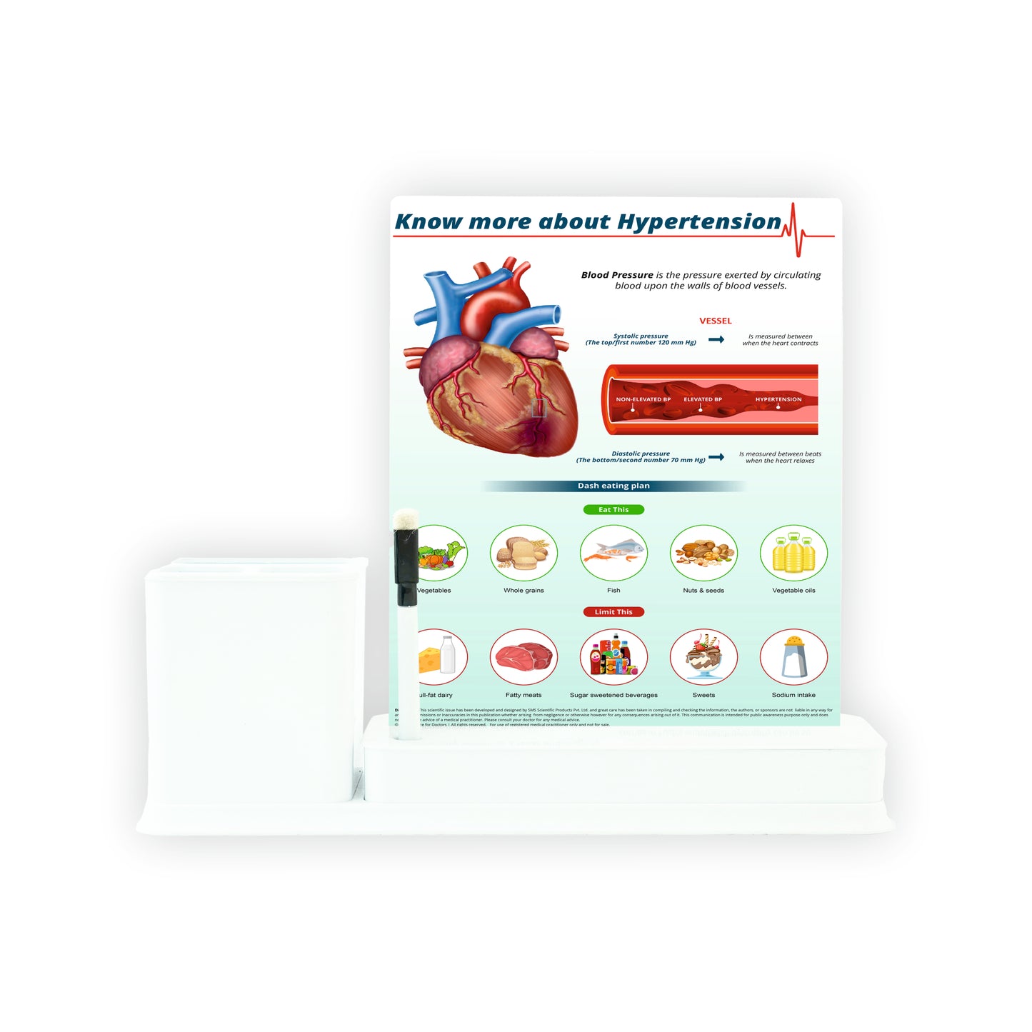 Hypertension: 1 Slides Write & Wipe with Stationary Stand