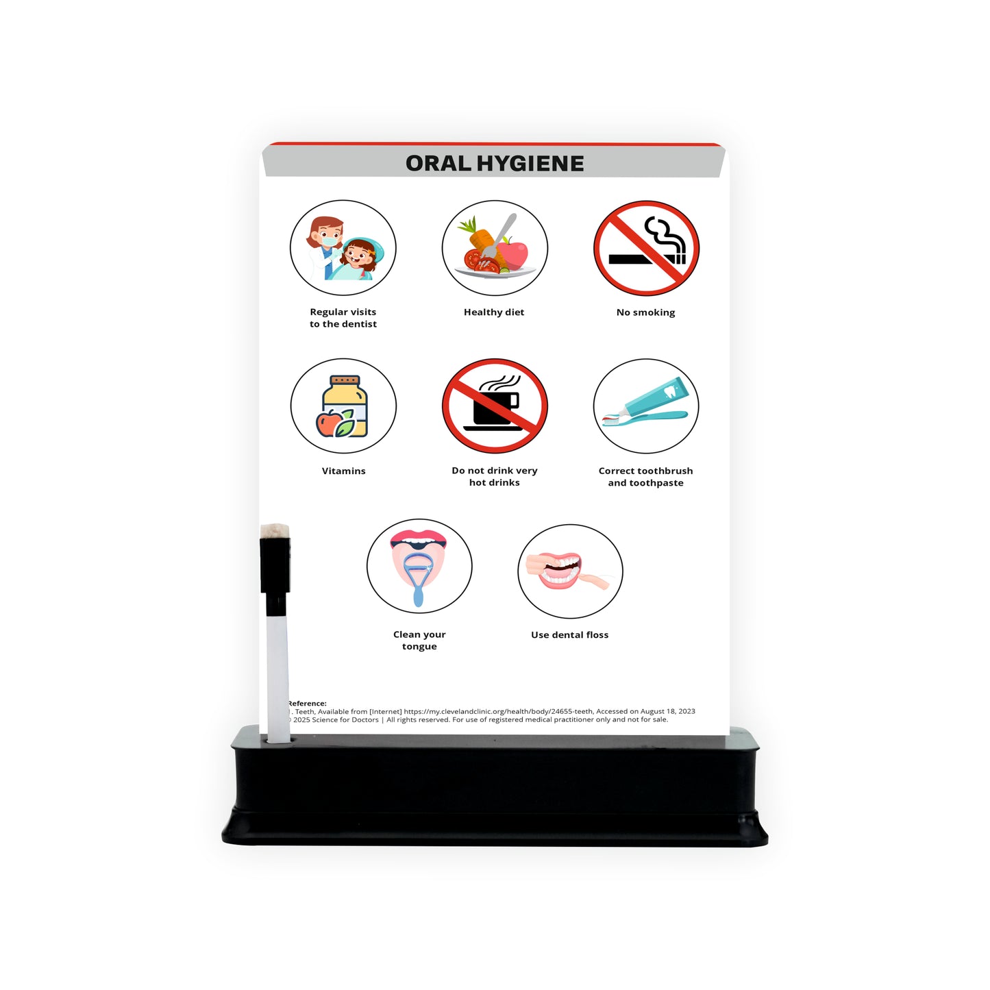 1 Slide On Stand- ORAL HYGIENE